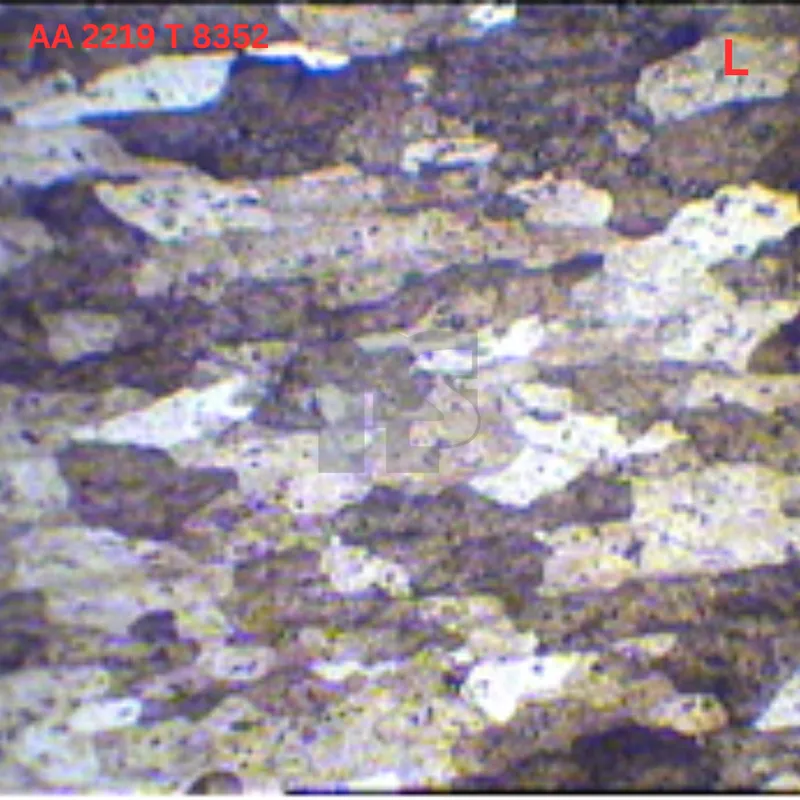 Metallurgical Microstructure 7 - AA 2219 T 8352 open die forging Hyderabad India